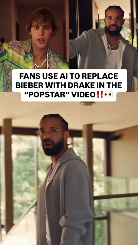#Drake is finally able to star in the “POPSTAR” video 😂 🎥: @downey.ai