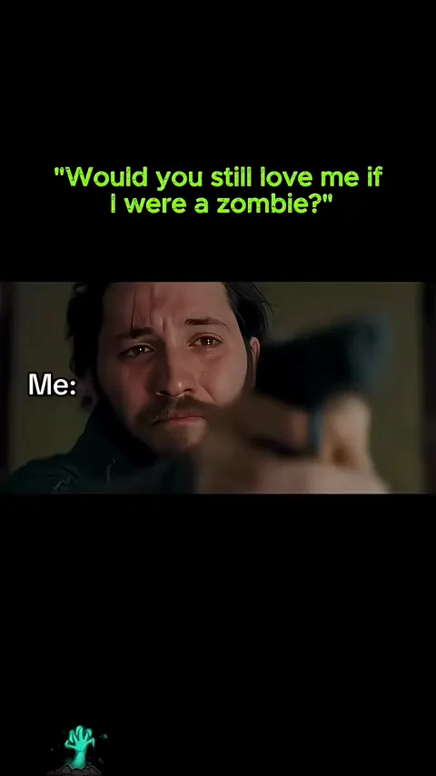 Viral zombie love apocalypse scene, emotional husband and wife